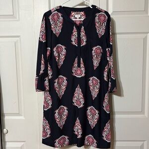 NWT Crown & Ivy Navy/Pink Dress